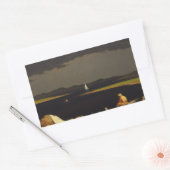 Martin Johnson Heade - Aankomende storm Thundersto Rechthoekige Sticker (Envelop)