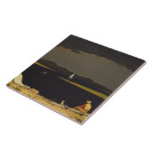 Martin Johnson Heade - Aankomende storm Thundersto Tegeltje (Zijkant)