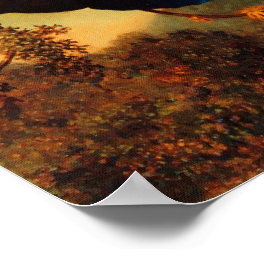 Martin Johnson Heade Blue Morpho Butterfly Poster (Hoek)