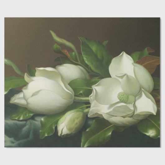 Martin Johnson Heade - Magnolias Cadeaupapier (Vlak)