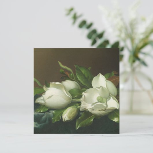 Martin Johnson Heade - Magnolias Feestdagenkaart (Staand voorkant)