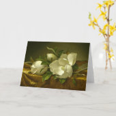 Martin Johnson Heade - Magnolias op Gold Velvet Kaart (Gele Bloem)