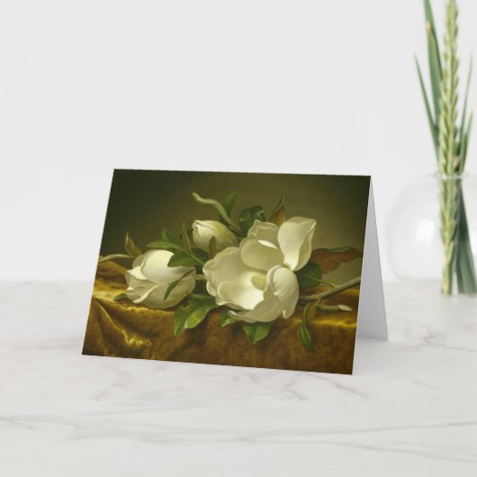 Martin Johnson Heade - Magnolias op Gold Velvet Kaart (Voorkant)