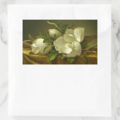 Martin Johnson Heade - Magnolias op Gold Velvet Rechthoekige Sticker (Tas)