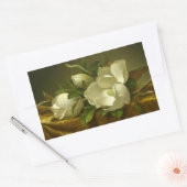 Martin Johnson Heade - Magnolias op Gold Velvet Rechthoekige Sticker (Envelop)