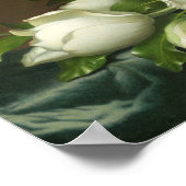 Martin Johnson Heade - Magnolias op Light Blue Poster (Hoek)