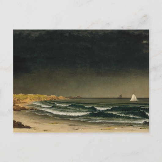 Martin Johnson Heade - naderend Storm Briefkaart (Voorkant)