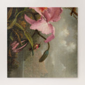 Martin Johnson Heade - Orchid en Hummingbird Legpuzzel (Horizontaal)