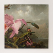 Martin Johnson Heade - Orchid en Hummingbird Legpuzzel (Verticaal)
