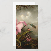 Martin Johnson Heade - Orchidee en kolibrie Feestdagenkaart (Voorkant / Achterkant)
