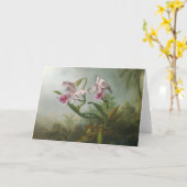 Martin Johnson Heade - Orchideeën en Kolibries Kaart (Gele Bloem)
