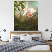 MARTIN JOHNSON HEADE - Orchideeënbloesems - 1873 - Canvas Afdruk (Insitu (Slaapkamer))