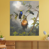 MARTIN JOHNSON HEADE - Plovercrest met zwarte bors Canvas Afdruk (Insitu (Woonkamer))