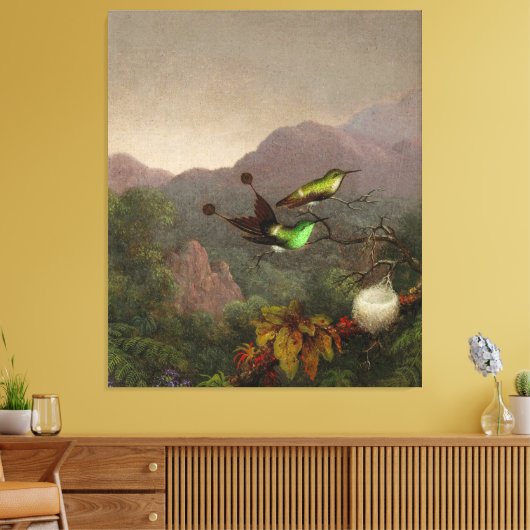 MARTIN JOHNSON HEADE - Racketstaart, Brazilië - 18 Canvas Afdruk (Insitu (Woonkamer))