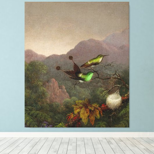 MARTIN JOHNSON HEADE - Racketstaart, Brazilië - 18 Canvas Afdruk (Insitu (Houten vloer))