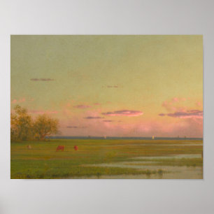 Martin Johnson Heade - Salt Marsh at Southport, Co Poster