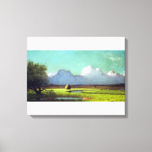 Martin Johnson Heade Sunlight Shadow Newbury Marsh Canvas Afdruk (Voorkant)