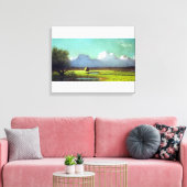 Martin Johnson Heade Sunlight Shadow Newbury Marsh Canvas Afdruk (Insitu (Woonkamer))
