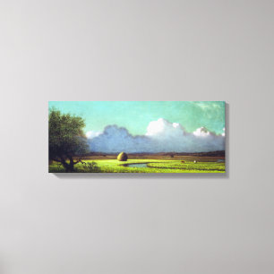 Martin Johnson Heade Sunlight Shadow Newbury Marsh Canvas Afdruk
