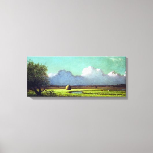 Martin Johnson Heade Sunlight Shadow Newbury Marsh Canvas Afdruk (Voorkant)