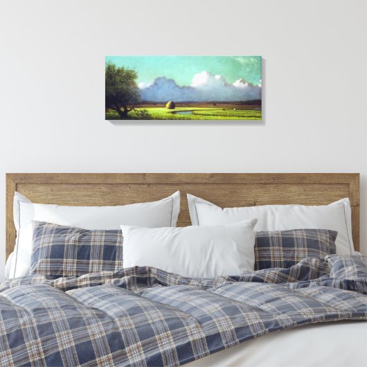 Martin Johnson Heade Sunlight Shadow Newbury Marsh Canvas Afdruk (Insitu (Slaapkamer))