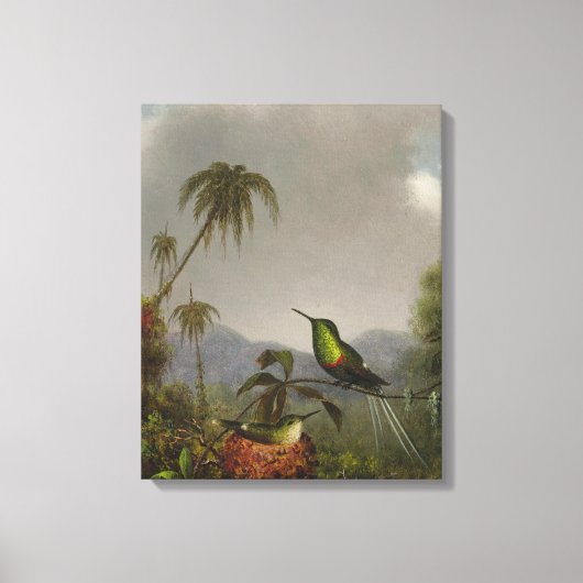 MARTIN JOHNSON HEADE - TWEE DOORNSTAARTEN - 1864-6 CANVAS AFDRUK (Voorkant)