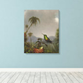 MARTIN JOHNSON HEADE - TWEE DOORNSTAARTEN - 1864-6 CANVAS AFDRUK (Insitu (Houten vloer))