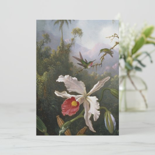 Martin Johnson Heade - Two Hummingbird Feestdagenkaart (Staand voorkant)