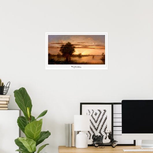 Martin Johnson Heade Zedign Art Poster #253 (Thuiskantoor)