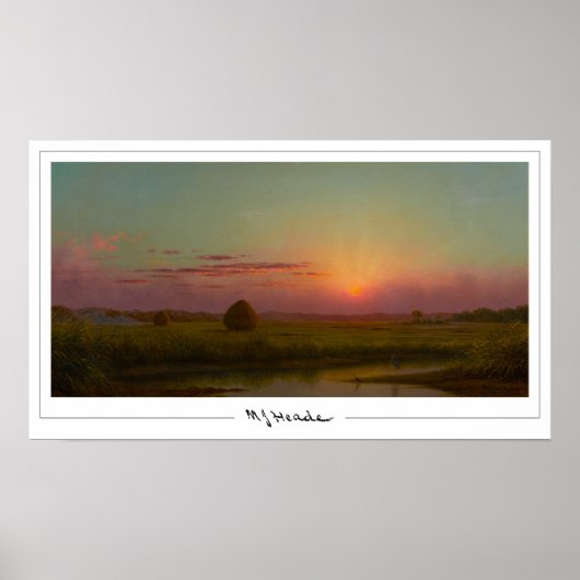 Martin Johnson Heade Zedign Art Poster #42 (Voorkant)