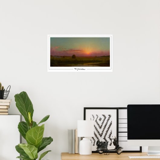 Martin Johnson Heade Zedign Art Poster #42 (Thuiskantoor)