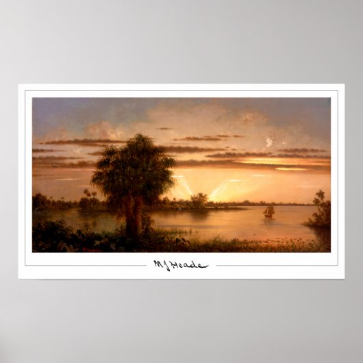 Martin Johnson Heade Zedign Kunstposter #253 Poster (Voorkant)