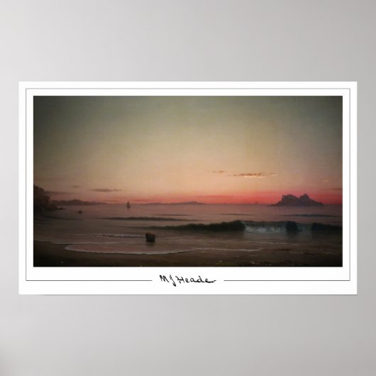 Martin Johnson Heade Zedign Kunstposter #254 Poster (Voorkant)