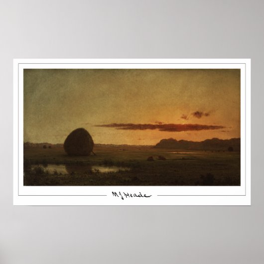 Martin Johnson Heade Zedign Kunstposter #54 Poster (Voorkant)