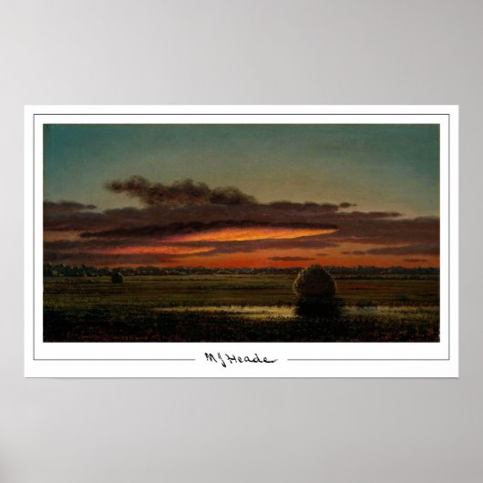 Martin Johnson Heade Zedign Kunstposter #70 Poster (Voorkant)