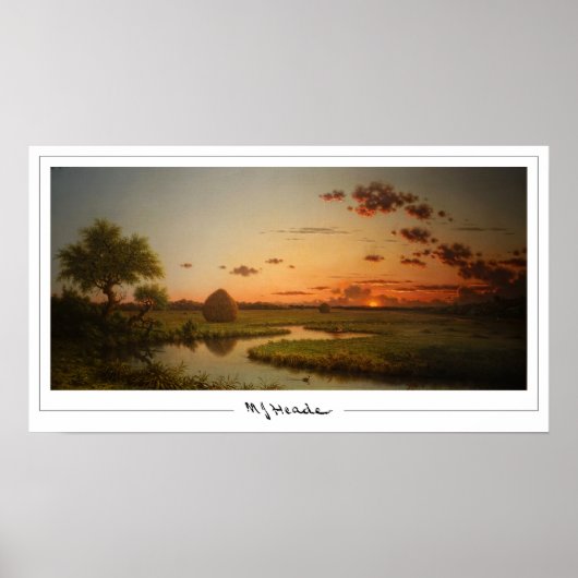 Martin Johnson Heade Zedign Kunstposter #88 Poster (Voorkant)