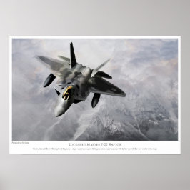 Martin Lockheed F-22 Raptor Poster