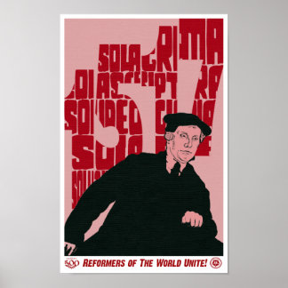 Martin Luther 1517 Jubileum Reformation Poster
