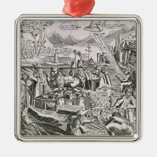 Martin Luther 2 Metalen Ornament (Voorkant)