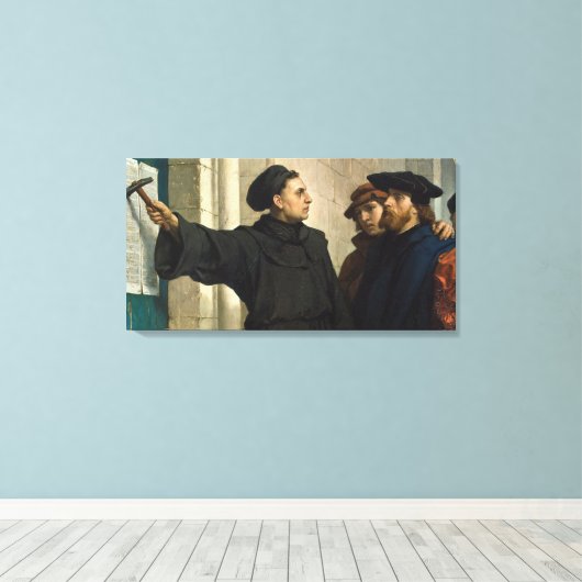 Martin Luther 95 Thesis Canvas Afdruk (Insitu (Houten vloer))