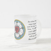 Martin Luther Beer Quote Matglas Koffiemok (Voorkant rechts)