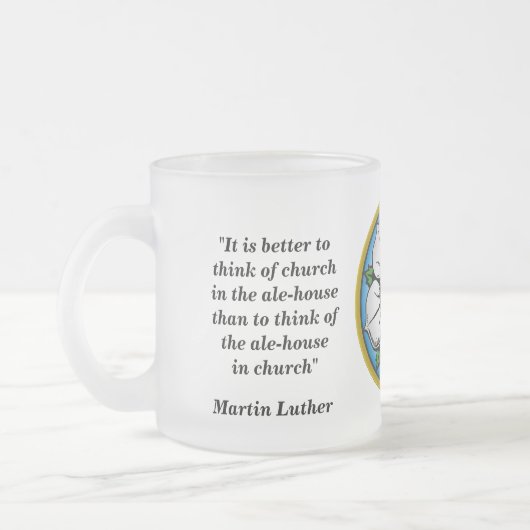 Martin Luther Beer Quote Matglas Koffiemok (Links)