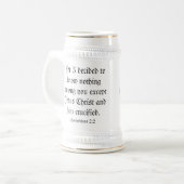 Martin Luther bekent Christus gekruisigde stein Bierpul (Voorkant links)