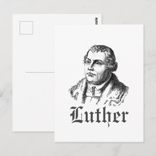 Martin Luther Briefkaart (Voorkant / Achterkant)