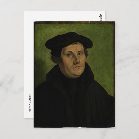 Martin Luther Briefkaart (Voorkant / Achterkant)