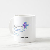 Martin Luther citaat Koffiemok (Voorkant links)