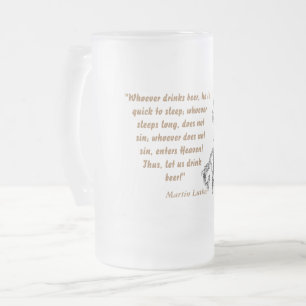 Martin Luther citaat over bierdrinkers Matglas Bierpul