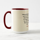 Martin Luther citaat over bierdrinkers Mok (Links)