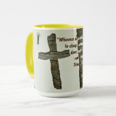 Martin Luther citaat over bierdrinkers Mok (Voorkant links)