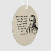 Martin Luther citaat over bierdrinkers Ornament (voorkant)